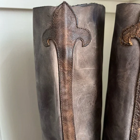 Distressed “Judgement” Tall Harness Moto Leather Boots - Steve Madden - Picture 3 of 16